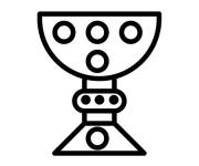 Coloriage Pop it coupe du champion 