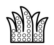 Coloriage Pop it couronne