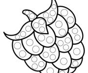 Coloriage Pop it Framboise 