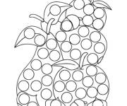 Coloriage Pop it fruits d'automne