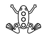 Coloriage Pop it grenouille