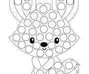 Coloriage Pop it lapin en ligne