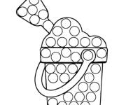 Coloriage Pop it pelle &agrave; seau