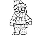 Coloriage Pop it P&egrave;re no&euml;l 