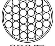 Coloriage Pop it Pizza