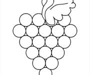 Coloriage Pop it Raisin