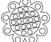 Coloriage Pop it soleil
