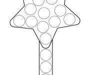 Coloriage Pop it Sucette Star