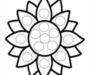 Coloriage Pop it Tournesol