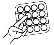 Coloriage Pressage Pop it