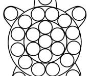 Coloriage Tortue Pop it