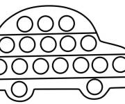 Coloriage Voiture Pop it