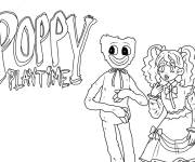 Coloriage et dessins gratuit Affiche Poppy Playtime à imprimer