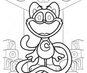 Coloriage Catnip en rigolant de Poppy Playtime