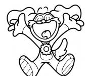 Coloriage DogDay saute de joie de Poppy Playtime