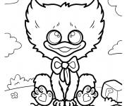 Coloriage Huggy Wuggy bébé Kawaii