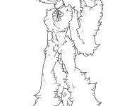 Coloriage et dessins gratuit Huggy Wuggy corps entier à imprimer