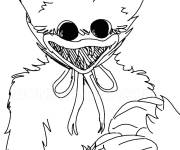 Coloriage et dessins gratuit Huggy Wuggy de jeu vid&eacute;o à imprimer