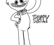 Coloriage Huggy Wuggy debout de Poppy Playtime