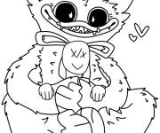 Coloriage Huggy Wuggy mignon Poppy Playtime