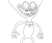 Coloriage Huggy Wuggy vous montre ses dents
