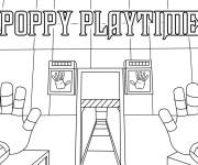 Coloriage Jeu effrayant Poppy Playtime