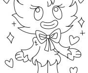 Coloriage Kissy Missy mignon avec des coeurs