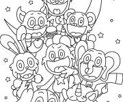 Coloriage Les créatures principaux de Poppy Playtime