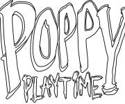 Coloriage Logo Poppy Playtime