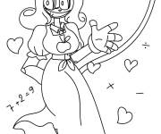 Coloriage Personnage du jeu Poppy Playtime Miss Delight