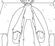 Coloriage Personnage Huggy Wuggy du jeu Poppy Playtime