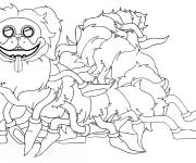 Coloriage PJ Pug-a-Pillar Poppy Playtime