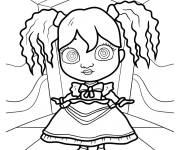 Coloriage Poppy kawaii