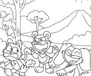 Coloriage Poppy Playtime Bobby BearHug, CatNap et DogDay