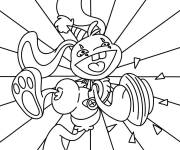 Coloriage Poppy PlayTime Lapin Bunzo