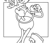 Coloriage Poppy Playtime Maman Longues Jambes