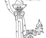 Coloriage Poppy Playtime pour Noel