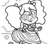 Coloriage Poupée kawaii de Poppy Playtime