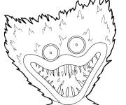 Coloriage T&ecirc;te de Huggy Wuggy
