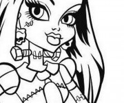 Coloriage et dessins gratuit Monster High Frankie pour fille à imprimer
