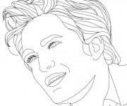 Coloriage Portrait Acteur