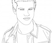 Coloriage Portrait Acteur Am&eacute;ricain
