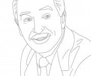 Coloriage Portrait C&eacute;l&eacute;brit&eacute; pour adulte