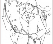 Coloriage Portrait d'un chevalier