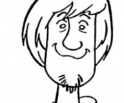 Coloriage Portrait d'un Homme souriant
