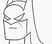 Coloriage Portrait de Batman