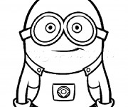 Coloriage Portrait de Minion