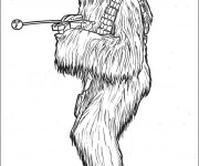 Coloriage Portrait de Personnage de Star Wars