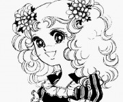 Coloriage Portrait Fille Kawaii