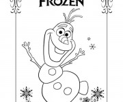 Coloriage Portrait Frozen Disney